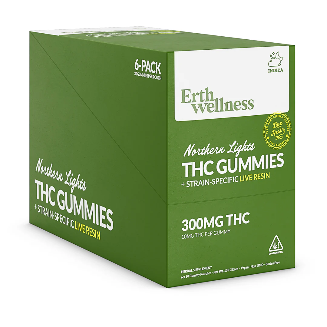 Δ9 THC Gummies – Northern Lights (Indica) | Live Resin | Green Apple (300mg) - Image 3