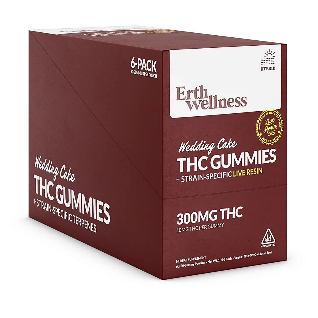 Δ9 THC Gummies - Wedding Cake - Live Resin (Hybrid) - 300mg - Image 3