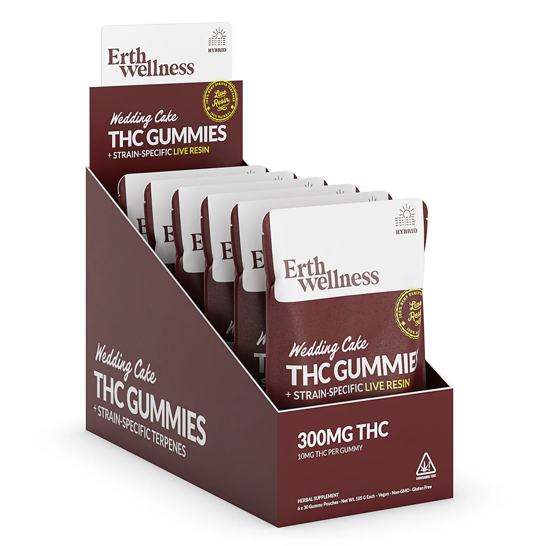 Δ9 THC Gummies - Wedding Cake - Live Resin (Hybrid) - 300mg - Image 4