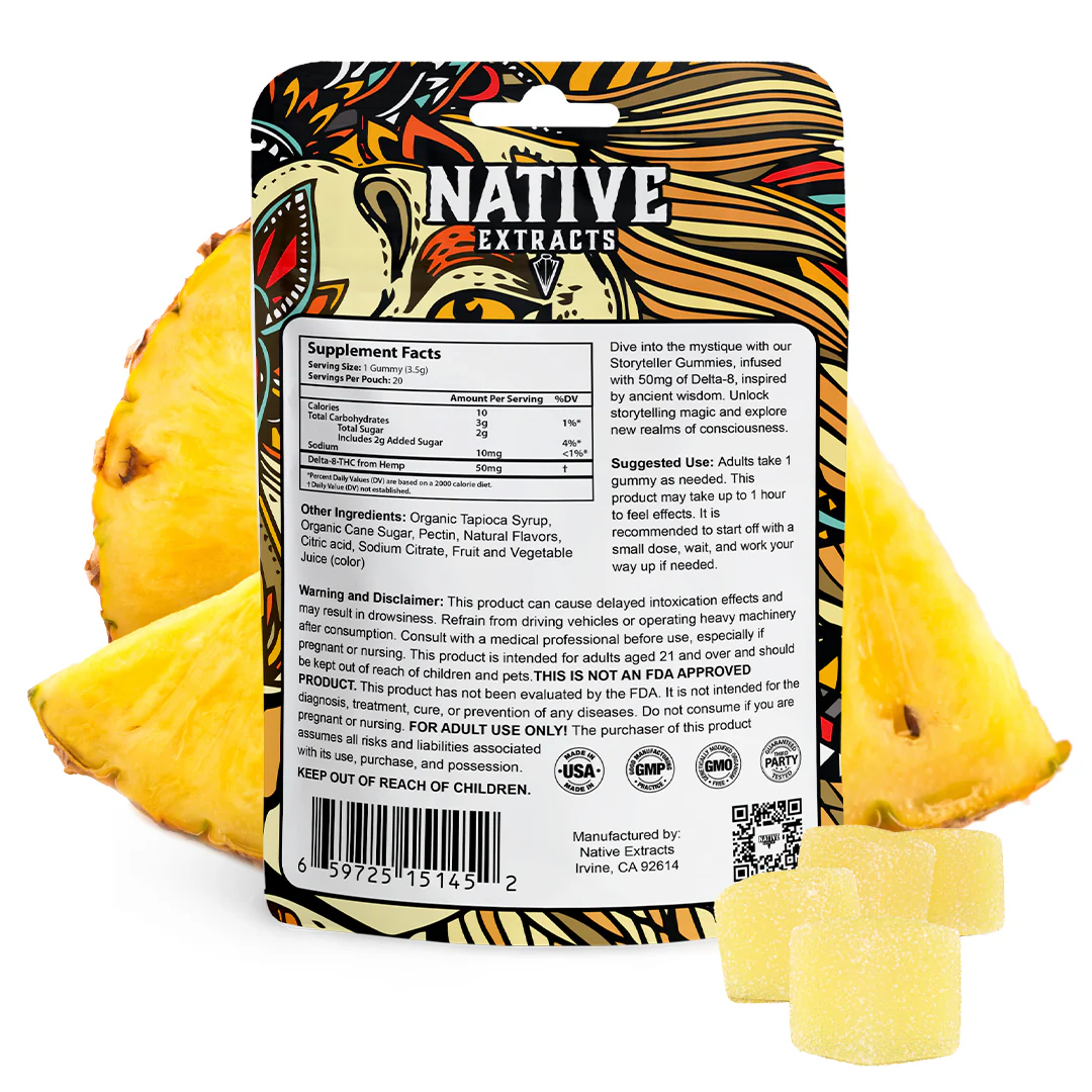 "Storyteller" - 1000mg Delta-8 THC - Pineapple - Image 3