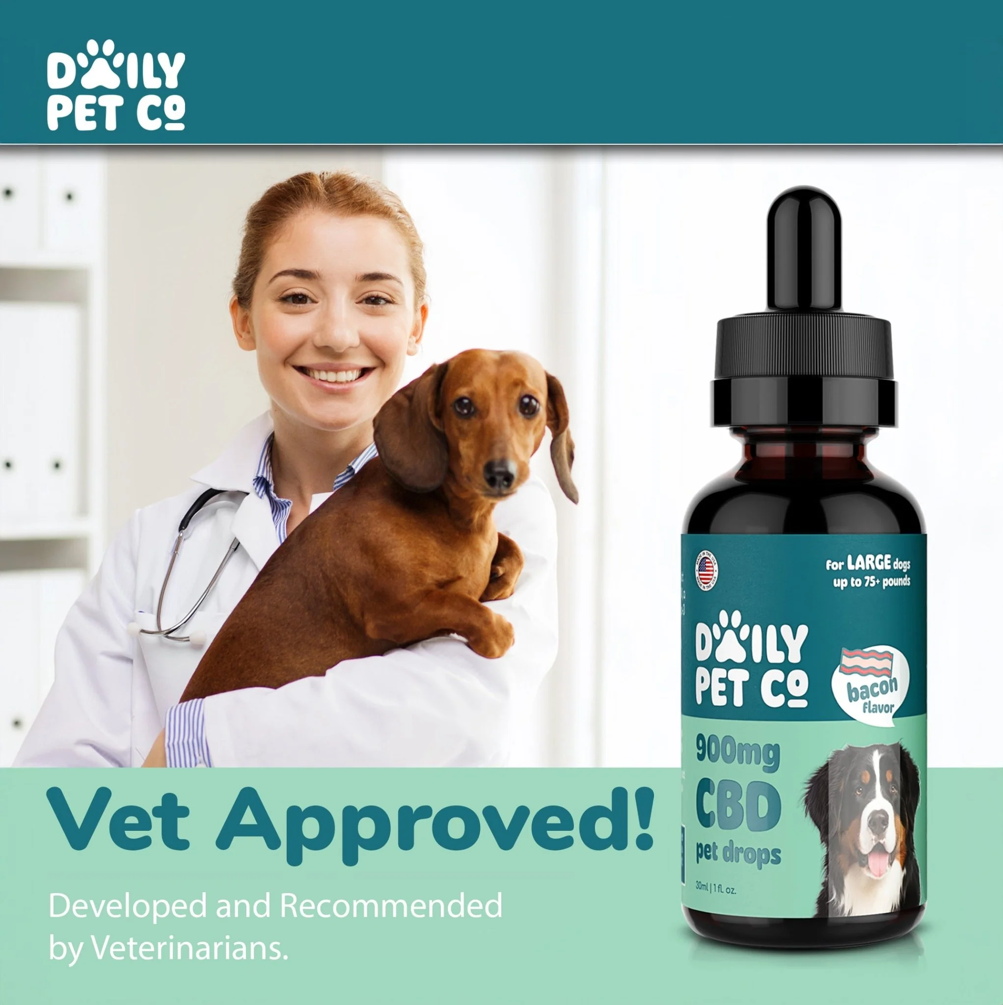 CBD Pet Drops for Dogs - Bacon Flavored - Image 6
