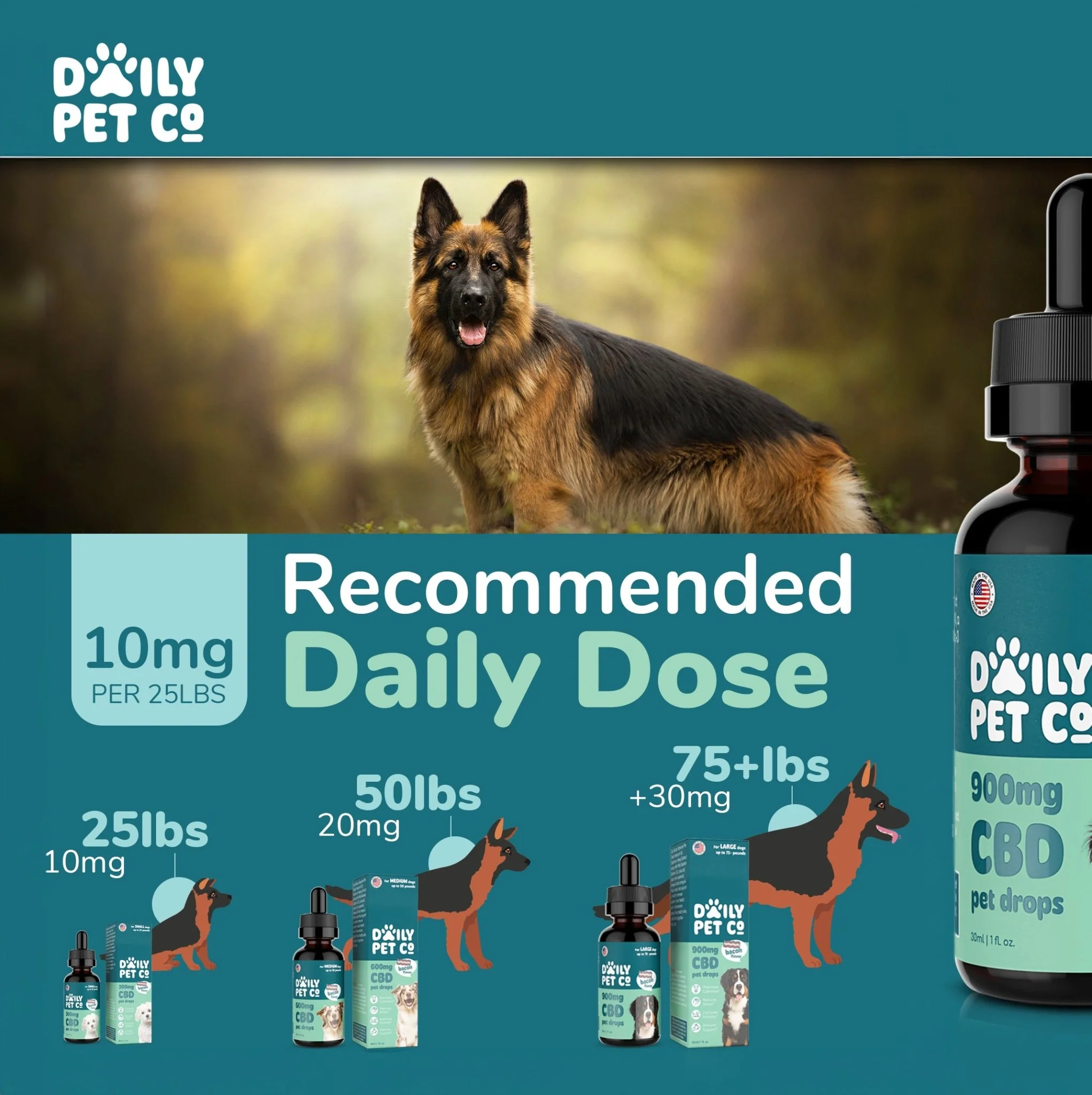 CBD Pet Drops for Dogs - Bacon Flavored - Image 7
