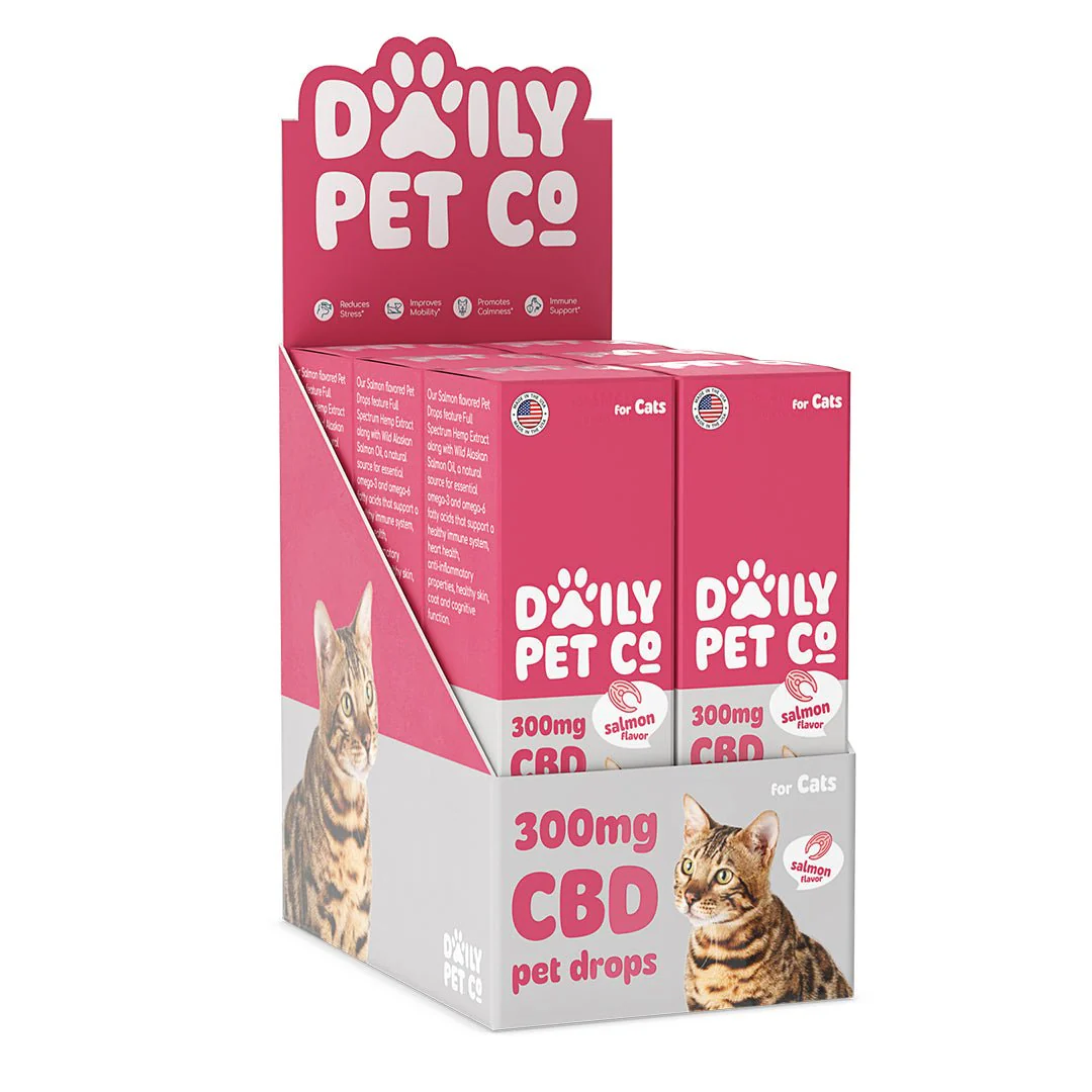CBD Pet Drops for Cats - Salmon Flavored - 300mg - Image 6
