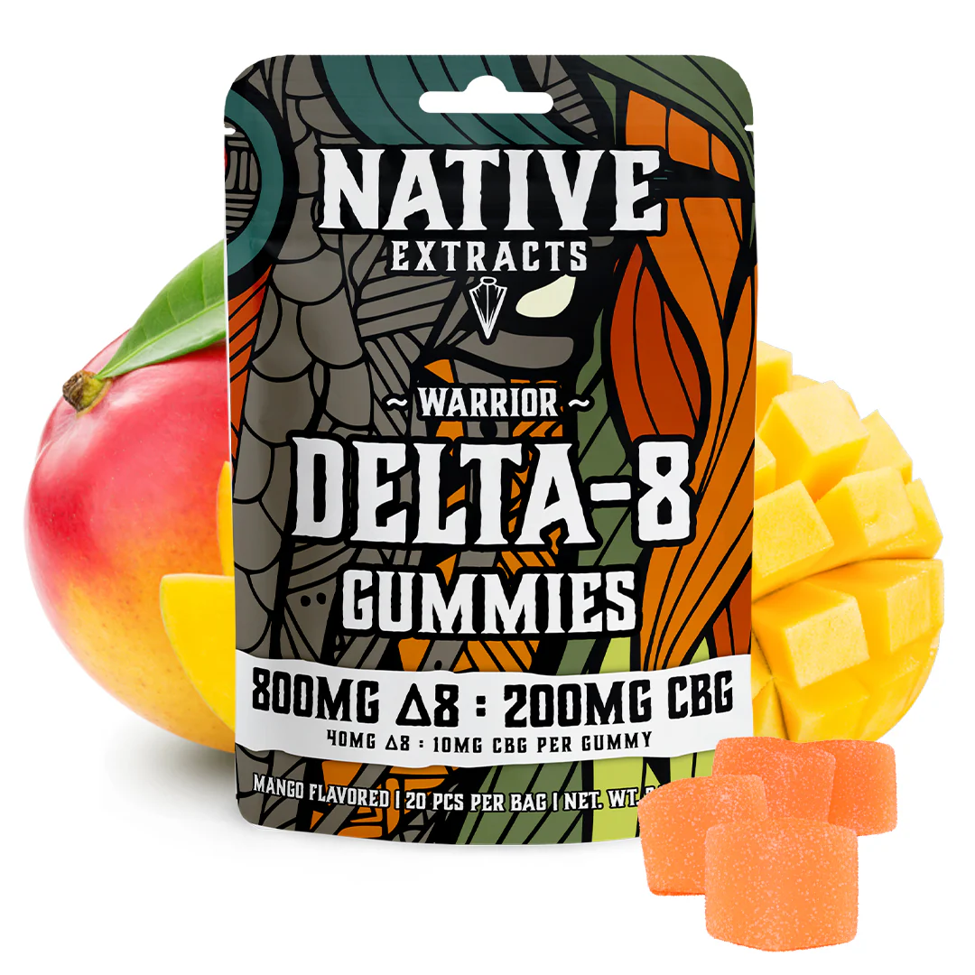 "Warrior" - 800mg Delta-8 THC + 200mg CBG - Mango (Recover) - Image 2