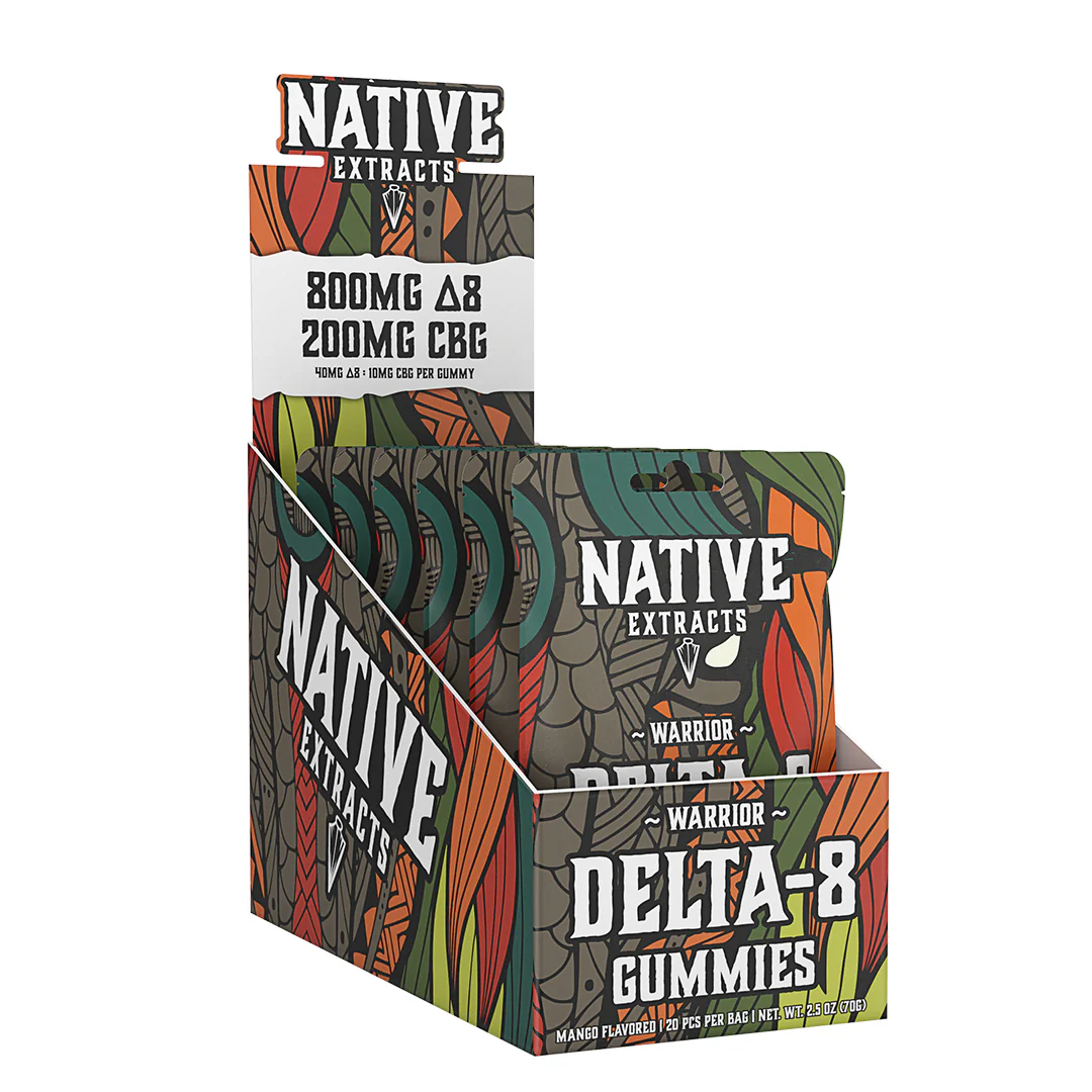"Warrior" - 800mg Delta-8 THC + 200mg CBG - Mango (Recover) - Image 4