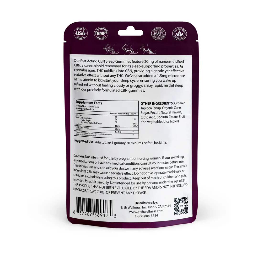 Sleep CBN Gummies – THC-Free | Sleepy Blackberry (600mg) - Image 3