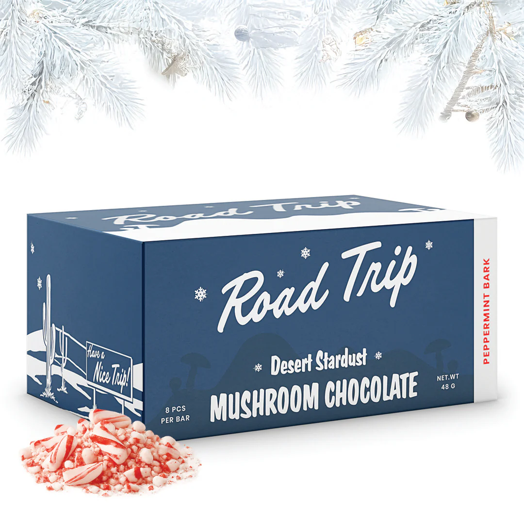 Desert Stardust Mushroom Chocolate Bar - Peppermint Bark - Image 3