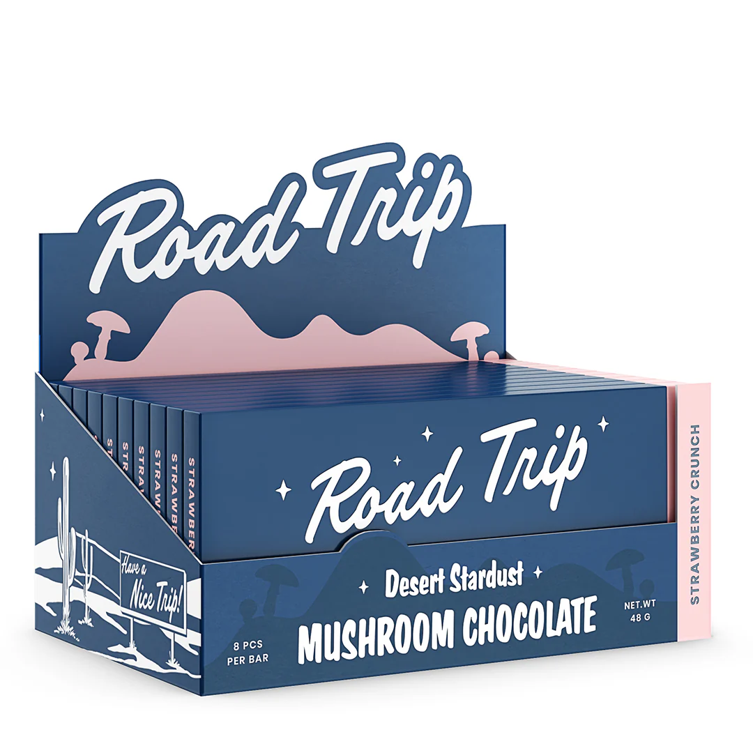 Desert Stardust Mushroom Chocolate Bar - Strawberry Crunch - Image 5