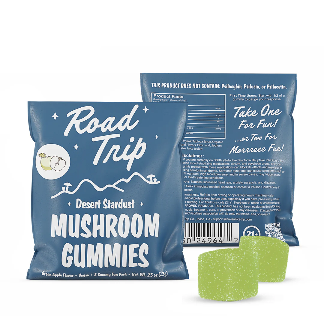 Desert Stardust Mushroom Gummies - 2-Piece Pouch (Sample Size) - Image 2