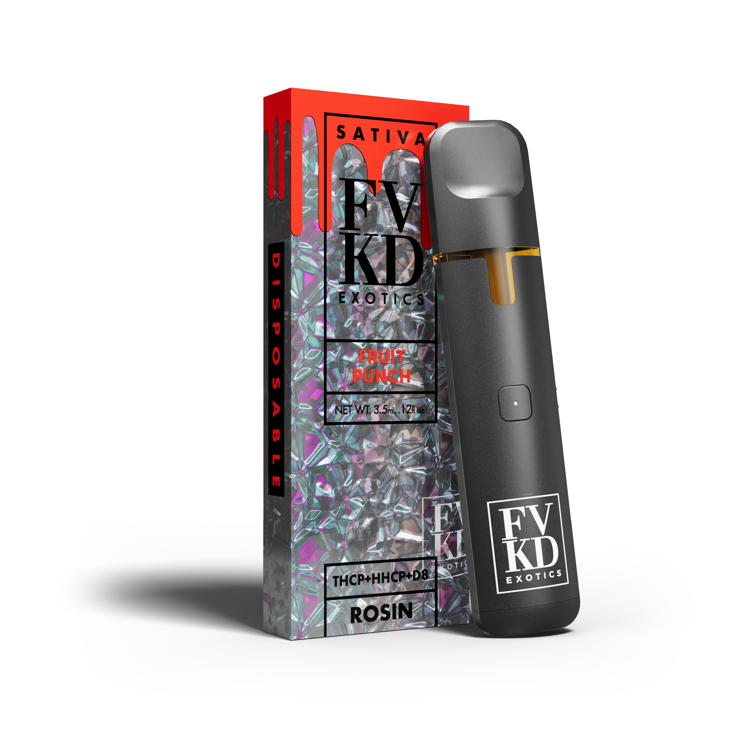 FVKD Live Rosin THC-P + HHCP Disposable - 3.5g - Image 6