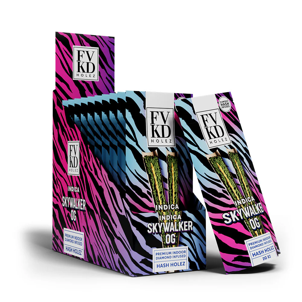 FVKD Diamond Infused Naked Hash Holez – 2g x 2ct - Image 12