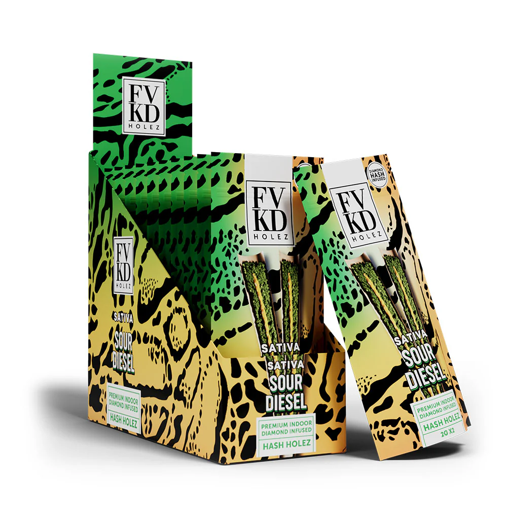 FVKD Diamond Infused Naked Hash Holez – 2g x 2ct - Image 9