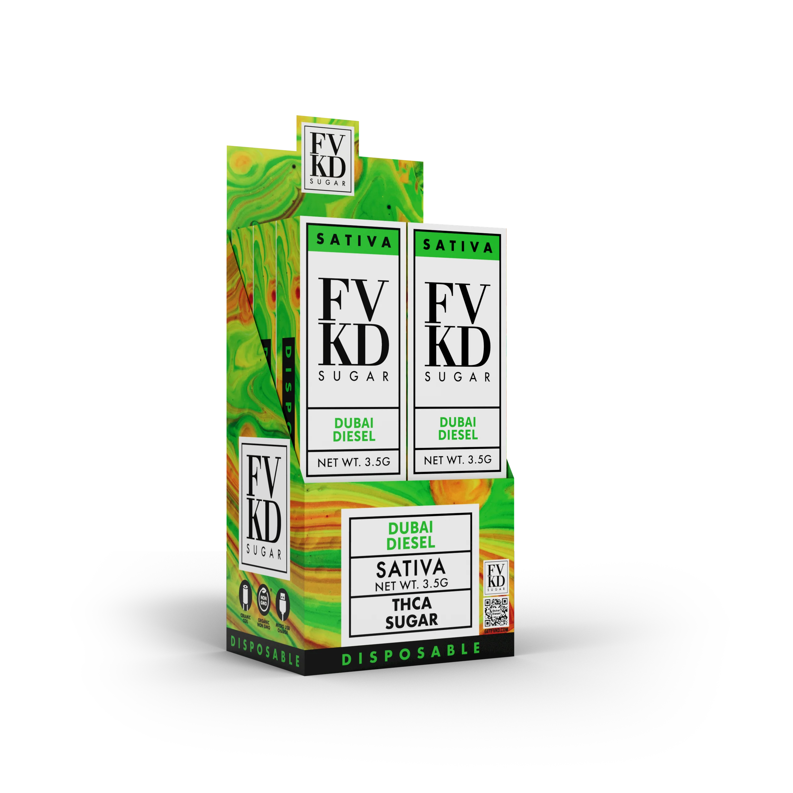 FVKD THC-A Sugar Disposable – 3.5g - Image 13