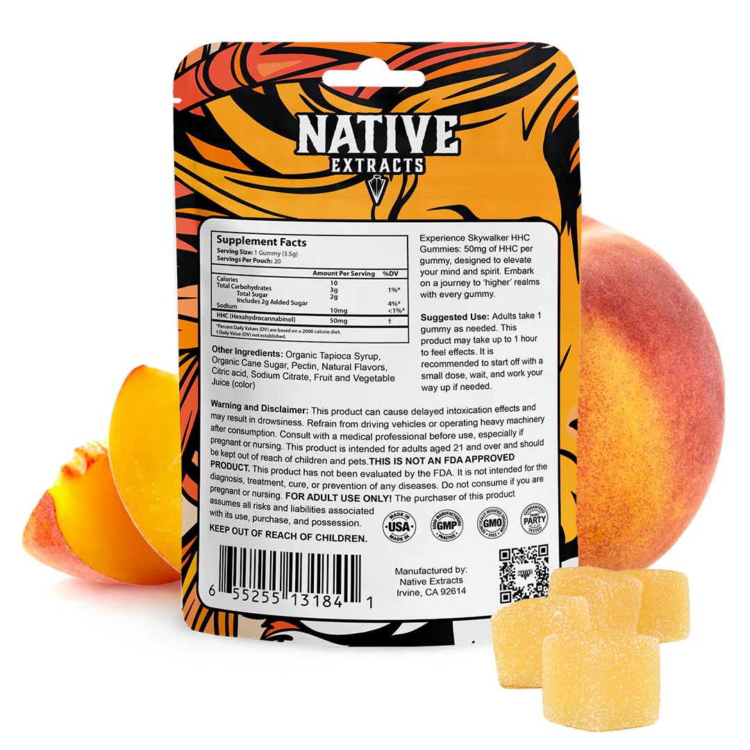 "Skywalker" - 1000mg HHC - Peach (High Potency) - Image 3