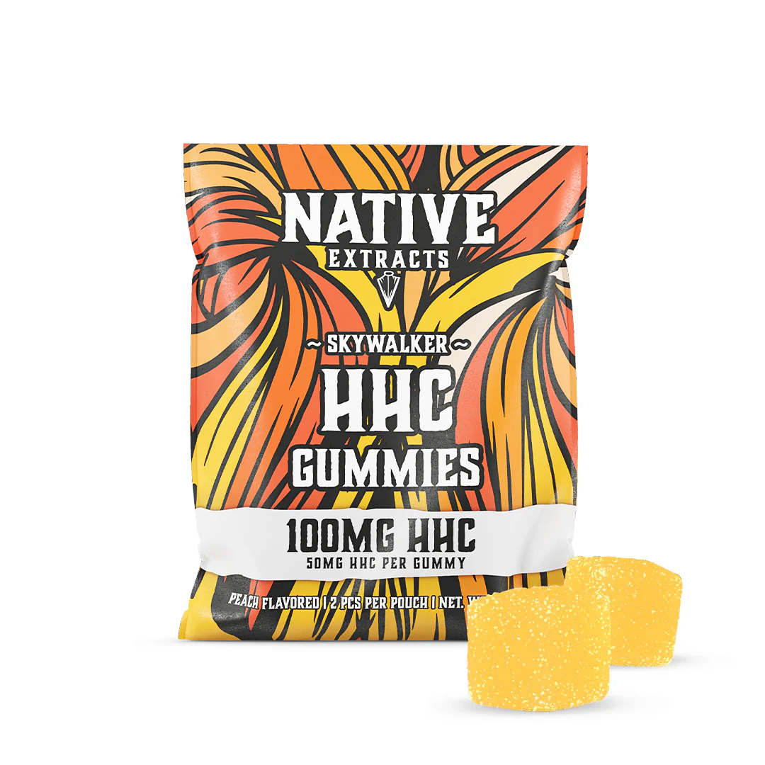 "Skywalker" - 100mg HHC Gummies - Peach - (High Potency)(Sample Size) - Image 2