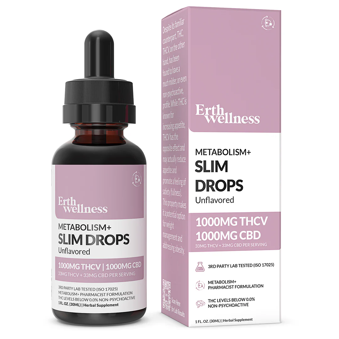 Metabolism+ SLIM DROPS 1000mg THCV : 1000mg CBD Drops - Image 4