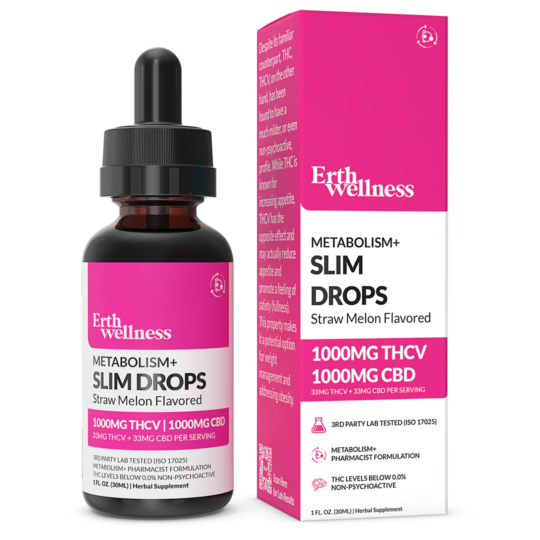 Metabolism+ SLIM DROPS 1000mg THCV : 1000mg CBD Drops - Image 5