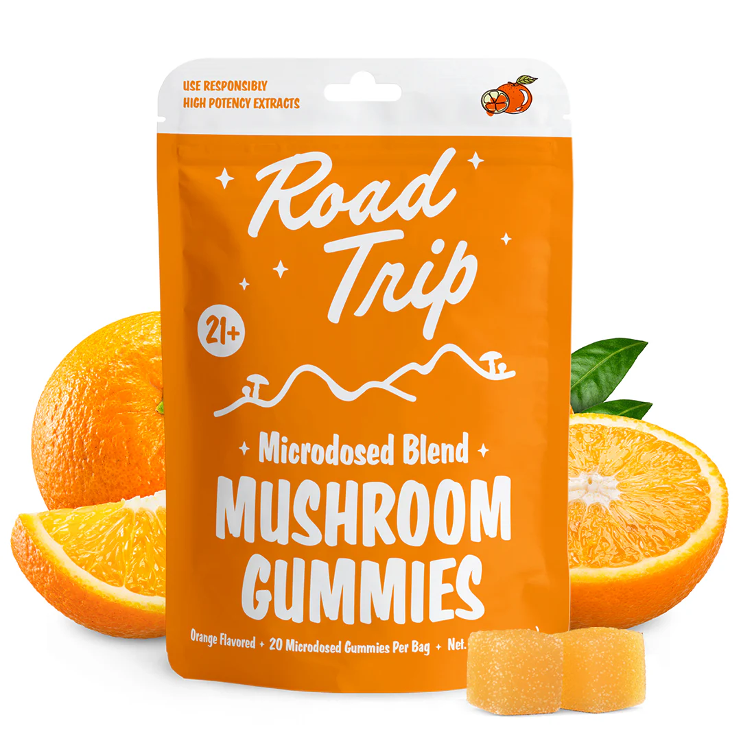 Road Trip - MICRODOSED Gummies + Functional Mushrooms - Orange - Image 2