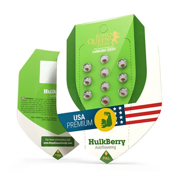 Royal Queen Seeds – HulkBerry Auto Feminized Seeds (High-Power Bruce Banner Auto) - 3 Seeds - Image 2