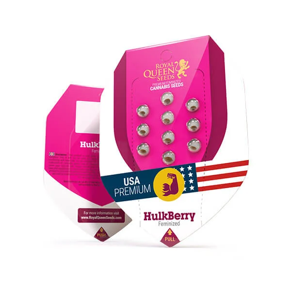 Royal Queen Seeds – HulkBerry Feminized Seeds (OG Kush x Strawberry Diesel) - 3 Seeds - Image 2