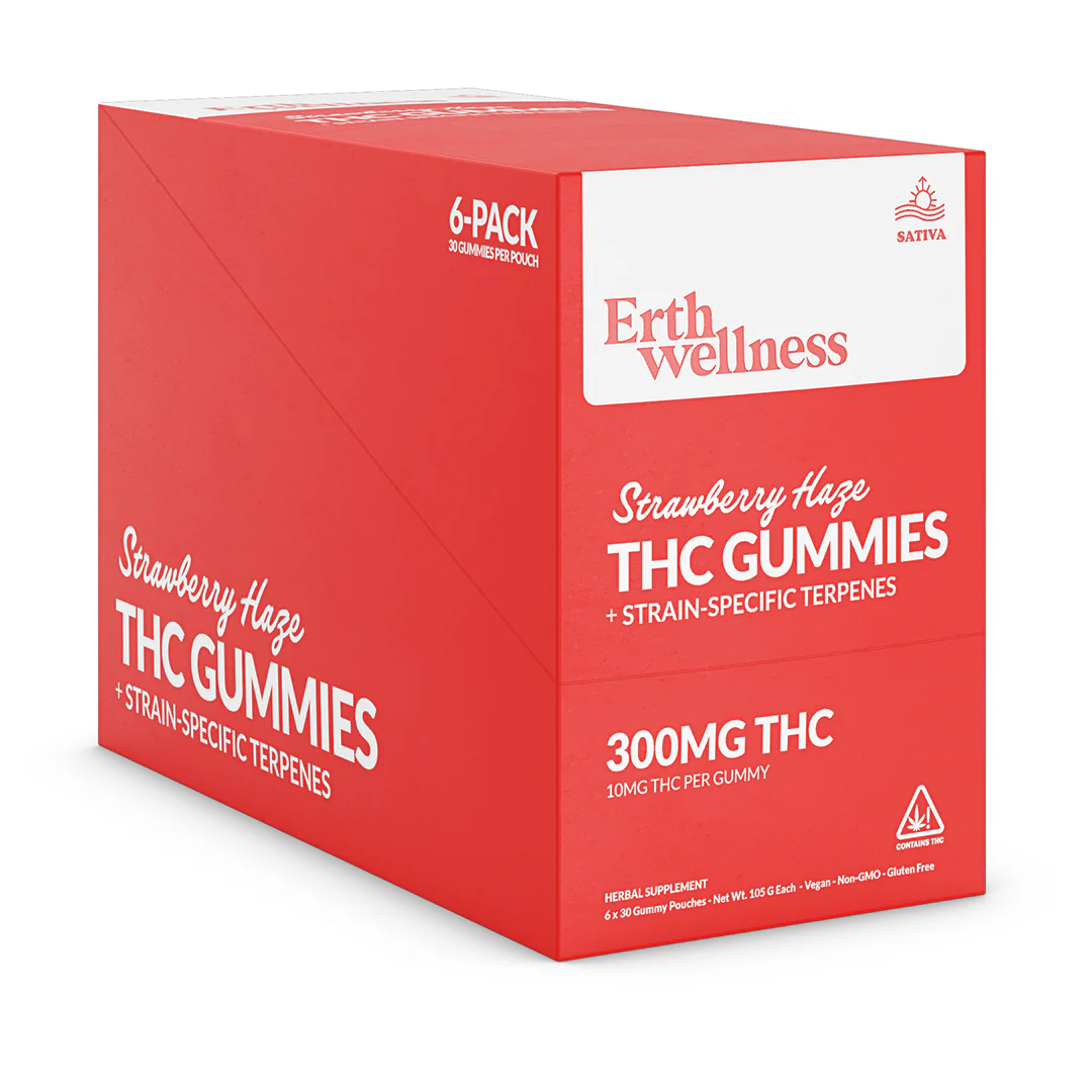 Δ9 THC Gummies – Strawberry Haze (Sativa) | Strain Specific | Strawberry (300mg) - Image 4