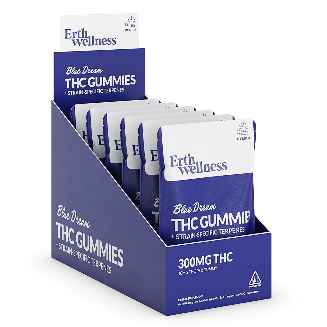 Δ9 THC Gummies – Blue Dream (Hybrid) | Strain Specific | Blue Raspberry (300mg) - Image 3
