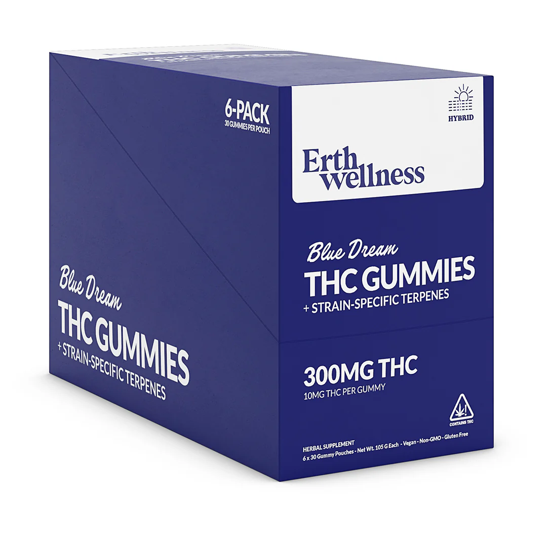 Δ9 THC Gummies – Blue Dream (Hybrid) | Strain Specific | Blue Raspberry (300mg) - Image 4