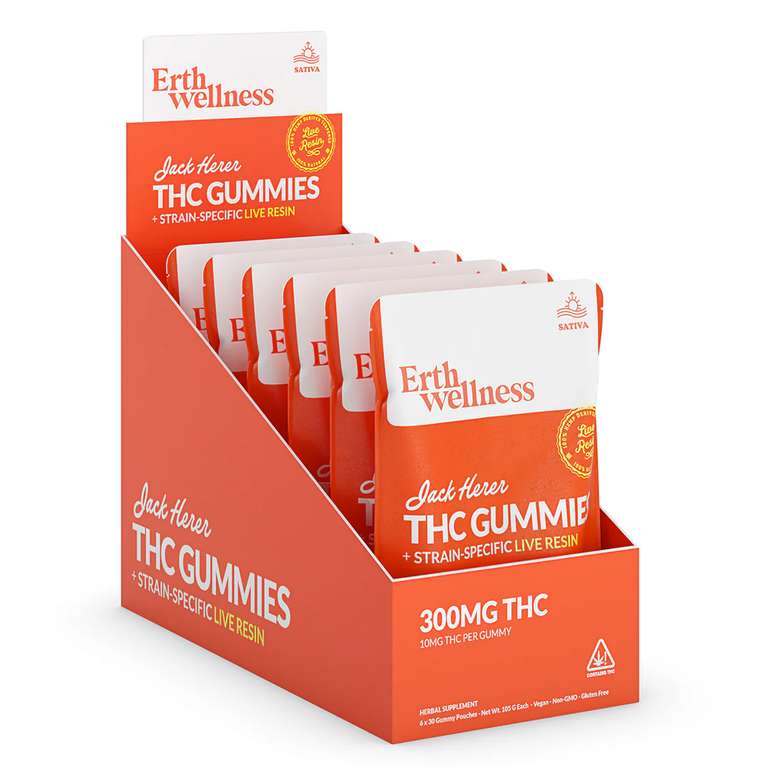 Δ9 THC Gummies – Jack Herer (Sativa) | Live Resin | Citrus Mango (300mg) - Image 3